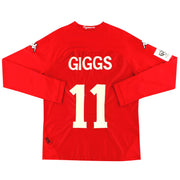 2004-06 Wales Kappa Heimtrikot Giggs #11 Langarm XXL