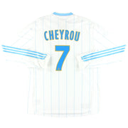2009-10 Olympique Marseille adidas Player Issue Heimtrikot Cheyrou #7 Langarm *mit Etiketten* XL