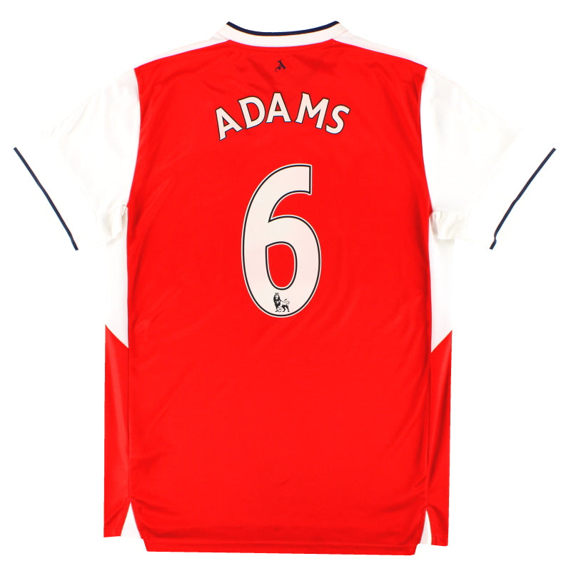 2016-17 Arsenal Puma Heimtrikot Adams #6 L