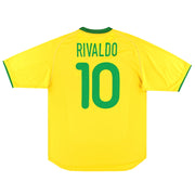 2000-02 Brasilien Nike Heimtrikot Rivaldo #10 L