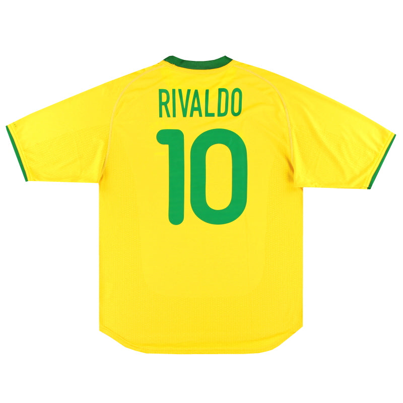 2000-02 Brasilien Nike Heimtrikot Rivaldo #10 L