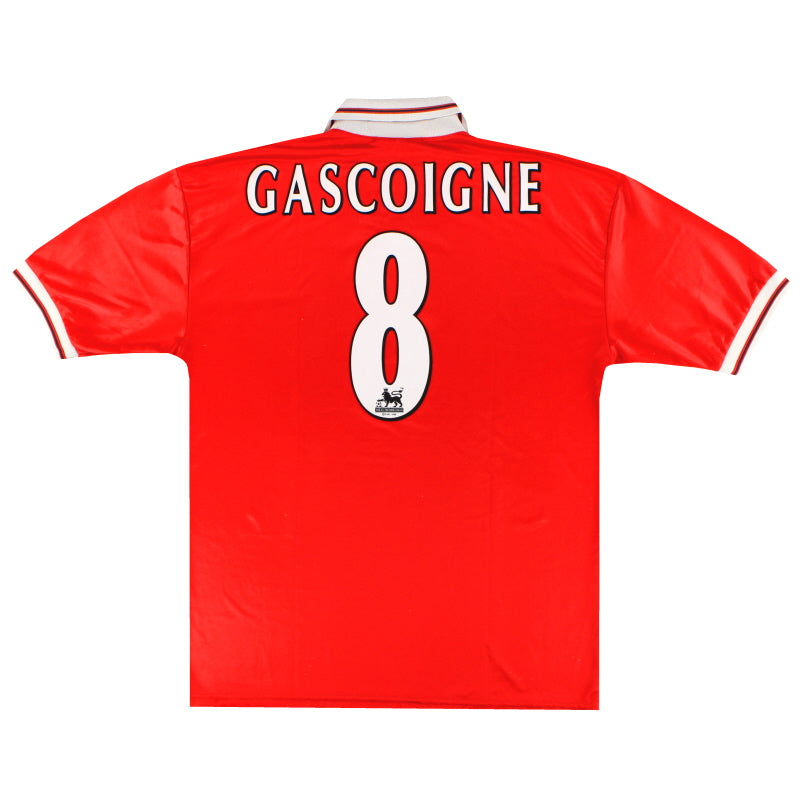 1998-99 Middlesbrough Errea Heimtrikot Gascoigne #8 XL
