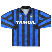 1993-94 Atalanta Lotto Heimtrikot langarm #9 L