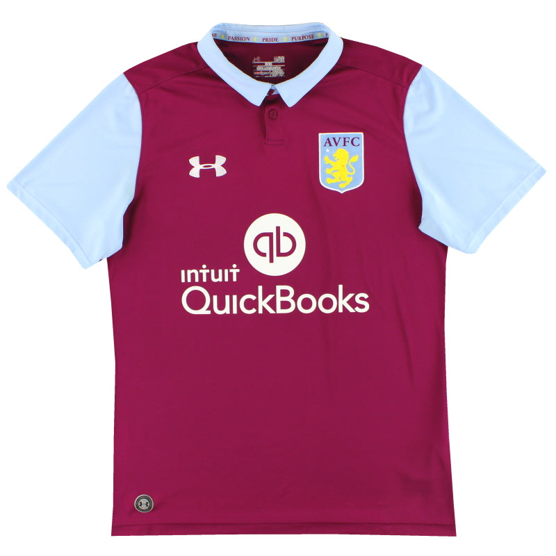 2016-17 Aston Villa Under Armour Home Shirt L