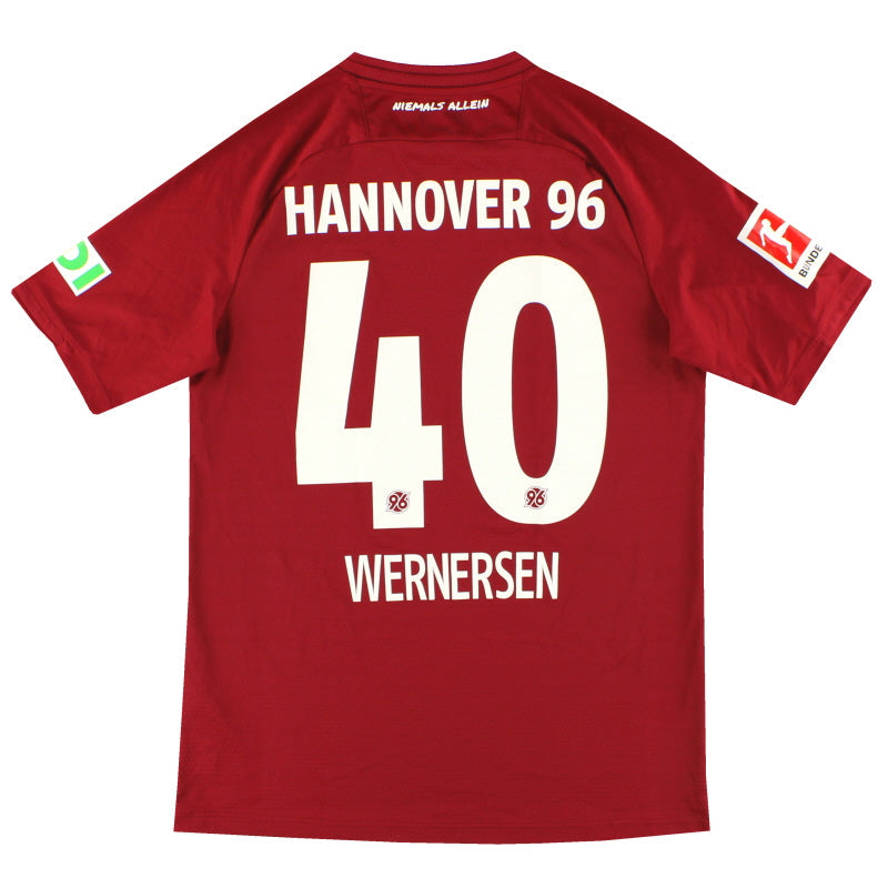 2018-19 Hannover 96 Jako Heimtrikot Wernersen #40 M