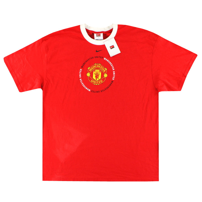 2007-08 Manchester United Nike Graphic Tee *mit Etiketten* XL