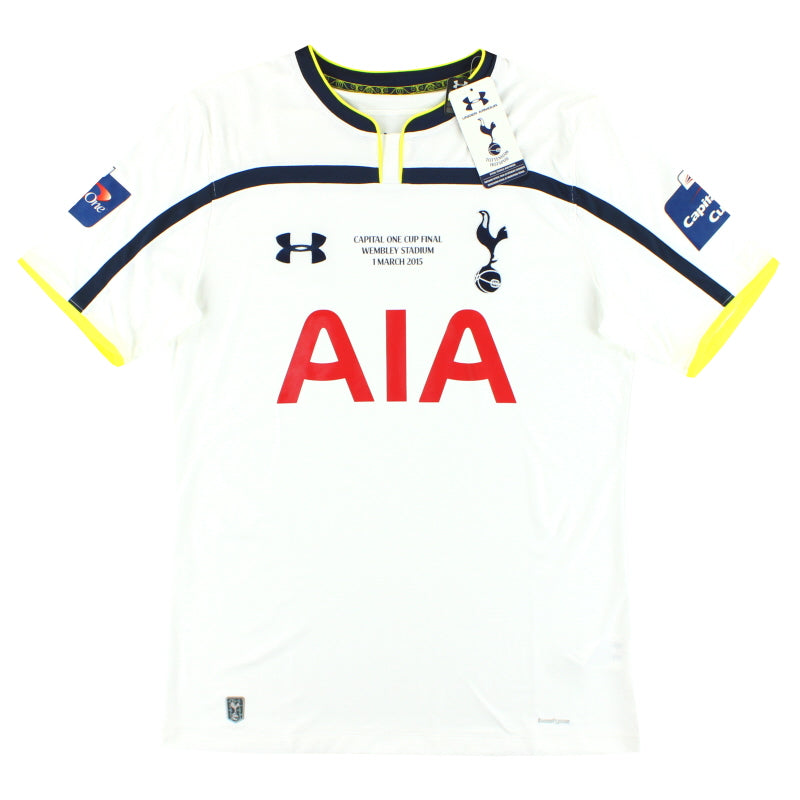 2014-15 Tottenham Under Armour 'Final' Heimtrikot *m/Etiketten* L