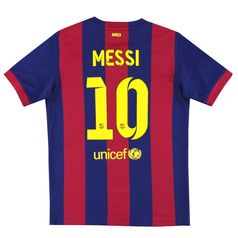2014-15 Barcelona Nike Home Shirt Messi #10 L.Boys