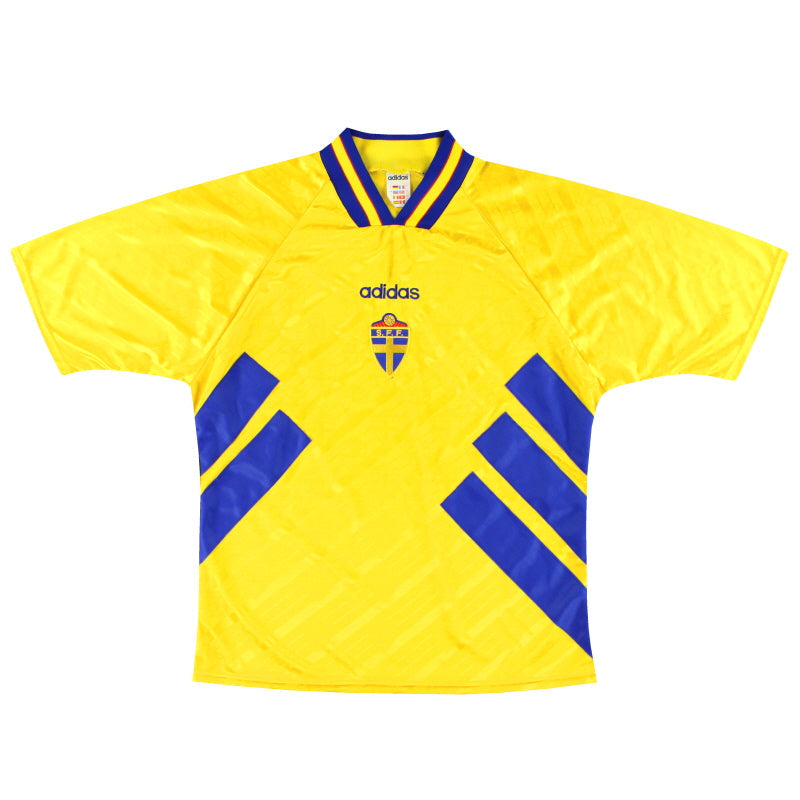 1994-96 Schweden adidas Heimtrikot L