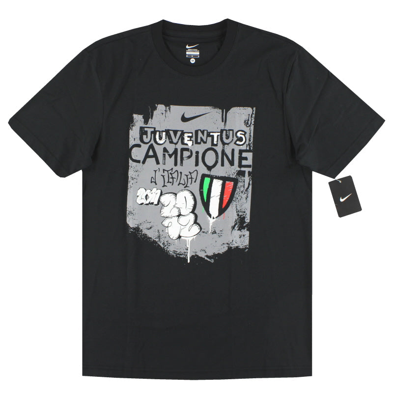 2011-12 Juventus Nike Grafik T-Shirt *mit Etiketten* M