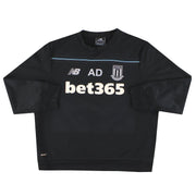 2015-16 Stoke New Balance Spielerversion Trainingssweatshirt 'AD' L
