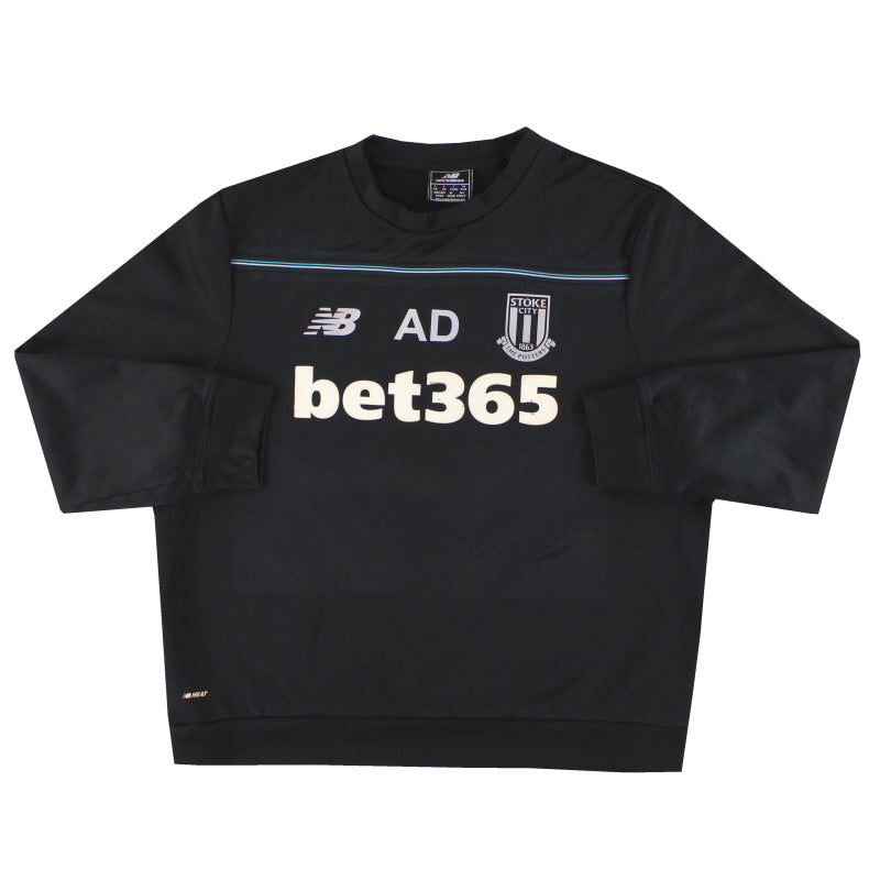 2015-16 Stoke New Balance Spielerversion Trainingssweatshirt 'AD' L