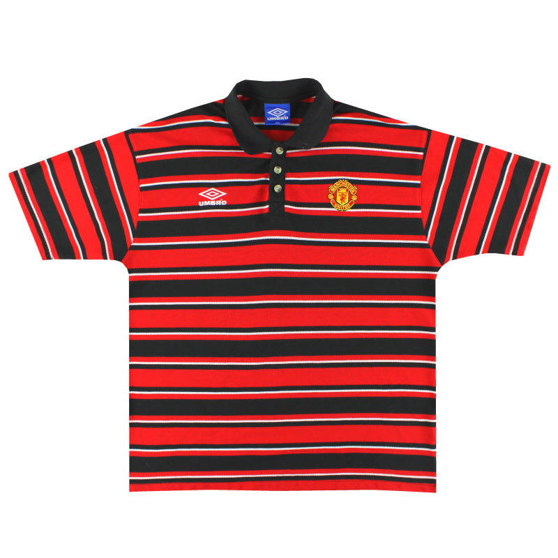 1996-97 Manchester United Umbro Poloshirt XXL