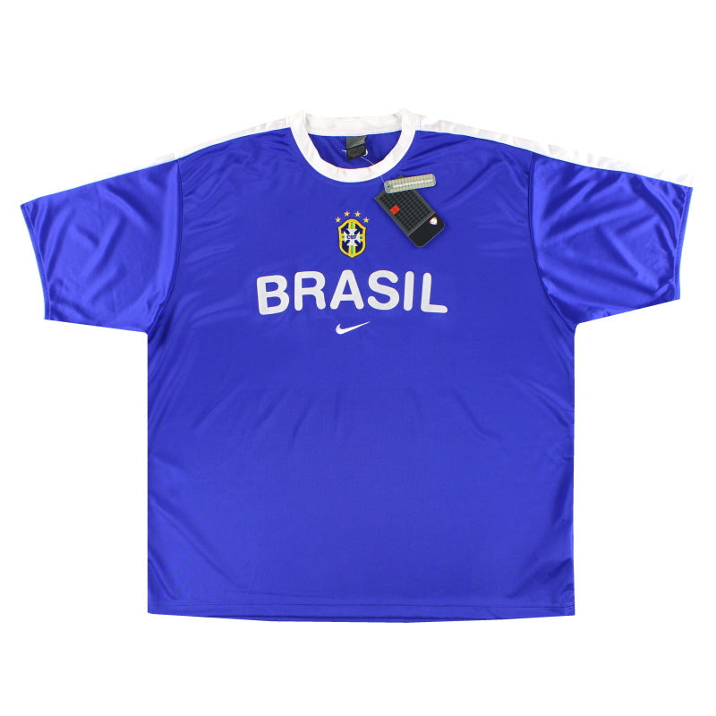 2002-03 Brasilien Nike Freizeit-T-Shirt *mit Etiketten* XXL