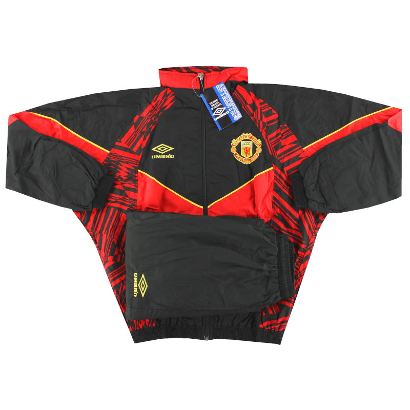 1992-94 Manchester United Umbro Trainingsanzug *m. Etiketten* S
