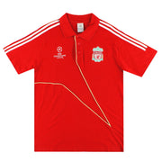 2009-10 Liverpool adidas Champions League Polo-Shirt L