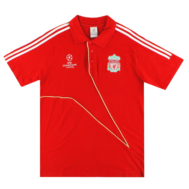 2009-10 Liverpool adidas Champions League Polo-Shirt L