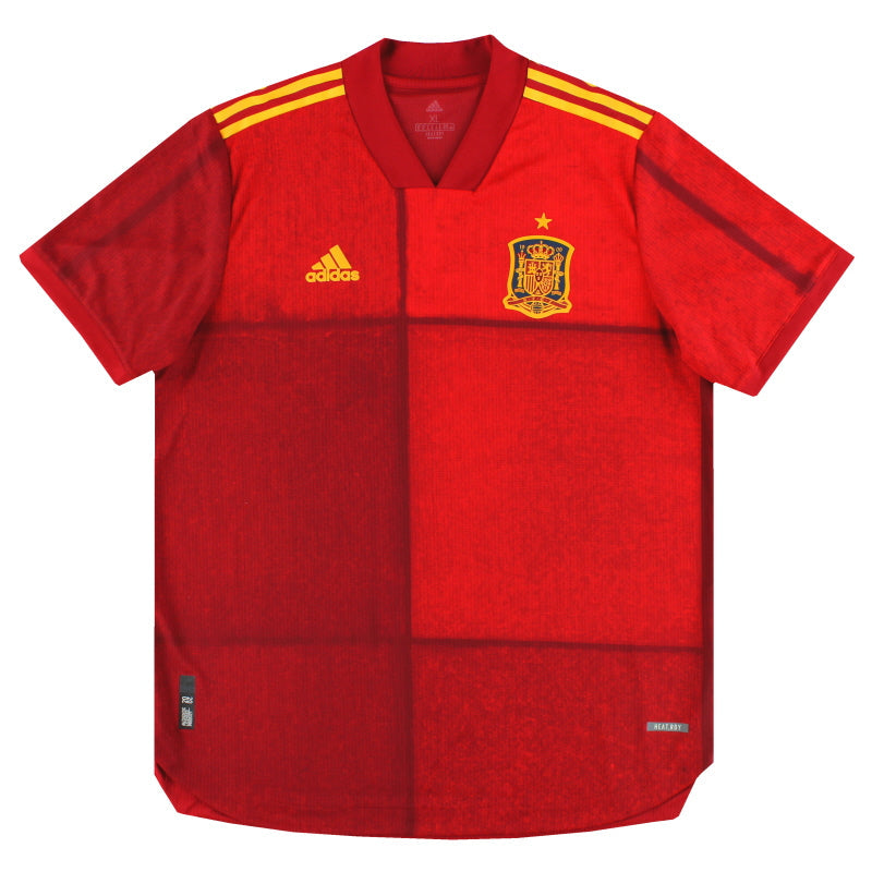 2020-21 Spanien adidas Authentic Heimtrikot *Neuwertig* XL