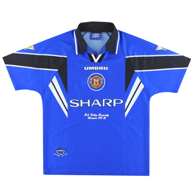 1996-97 Manchester United Umbro 'Champions' Auswärtstrikot L