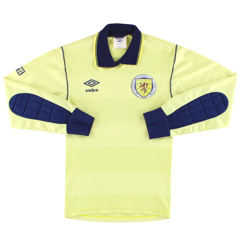 1986 Schottland Umbro Torwarttrikot L/S #1 Y