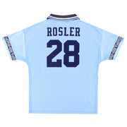 1993-95 Manchester City Umbro 'Signiertes' Heimtrikot Rosler #28 M