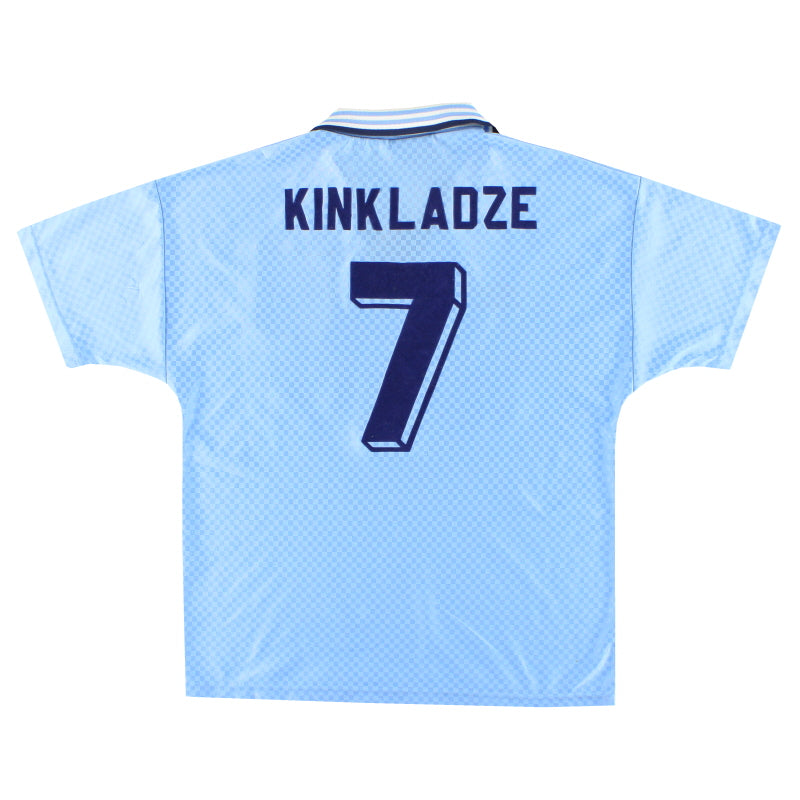 1995-97 Manchester City Umbro Heimtrikot Kinkladze #7 M