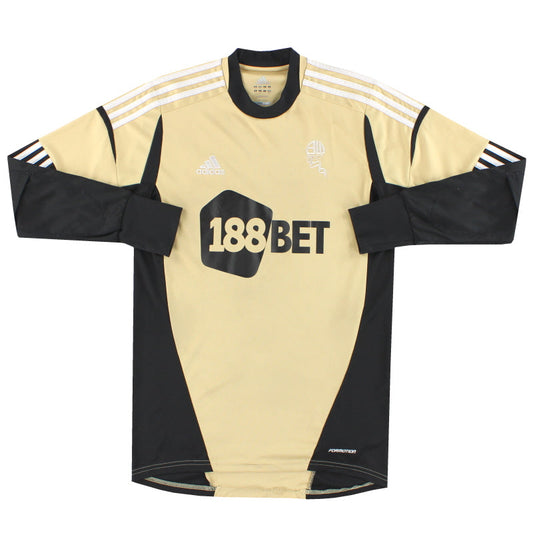 2012-13 Bolton adidas Player Issue Goalkeeper Shirt #1 L/S M