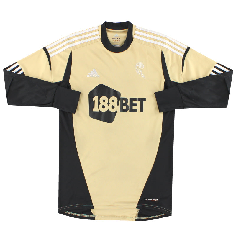 2012-13 Bolton adidas Torwart-Trikot (Spielerversion) #1 L/S M