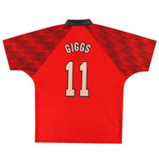 1996-98 Manchester United Umbro Heimtrikot Giggs #11 L