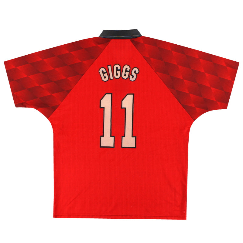 1996-98 Manchester United Umbro Heimtrikot Giggs #11 L