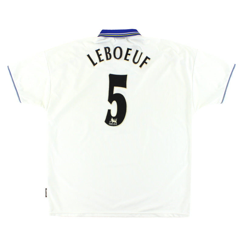 1998-00 Chelsea Umbro Auswärtstrikot Lebouef #5 XXL