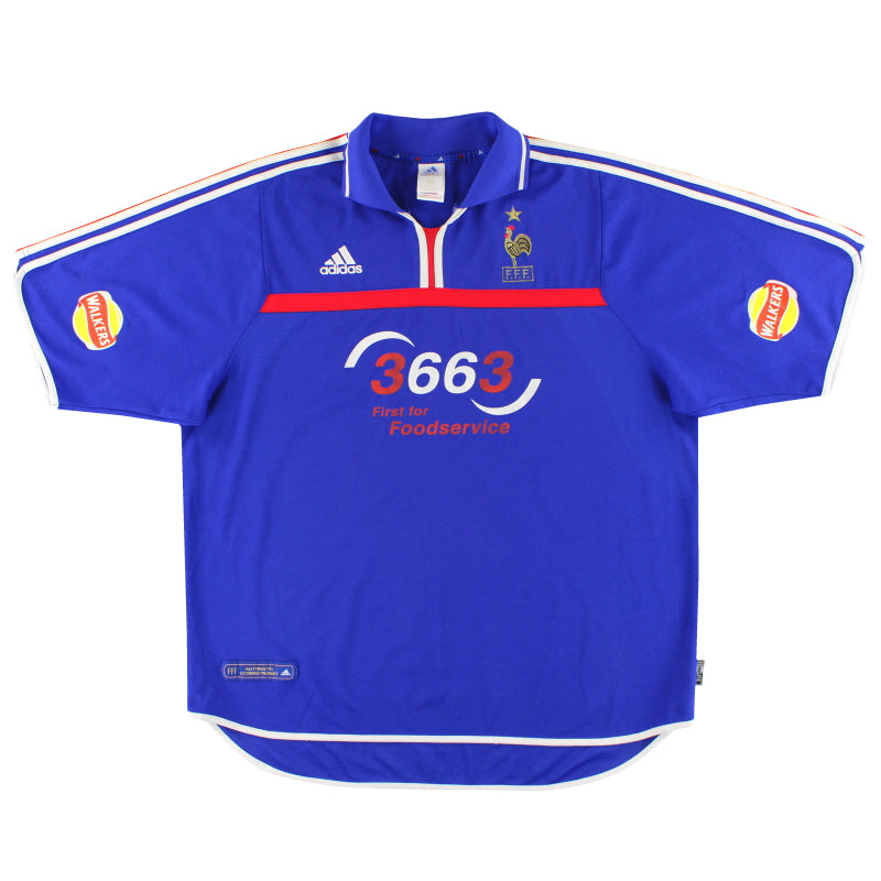 2000-02 Frankreich adidas Heimtrikot XXL