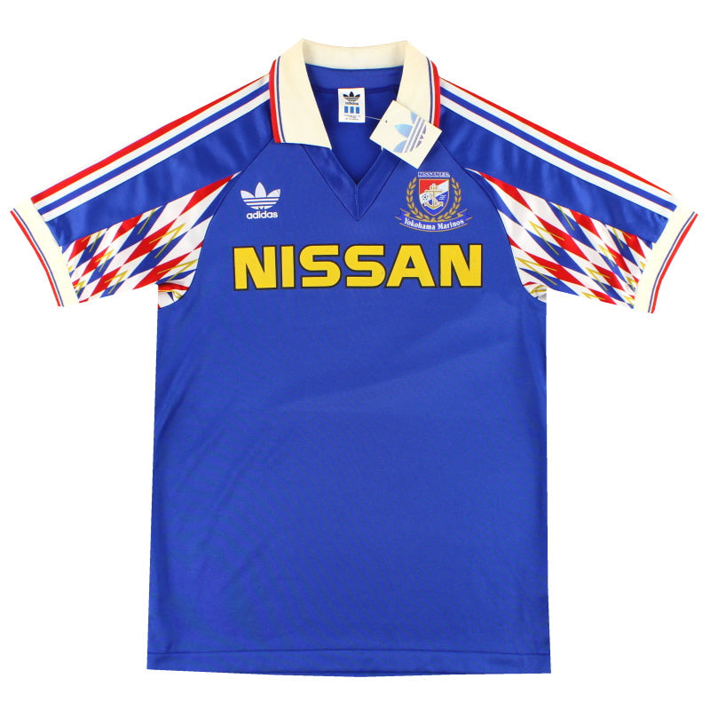 1992-93 Yokohama F. Marinos adidas Heimtrikot *mit Etiketten* M