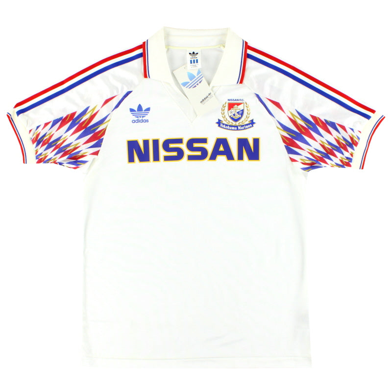 1992 Yokohama F. Marinos adidas Auswärtstrikot *mit Etiketten* M