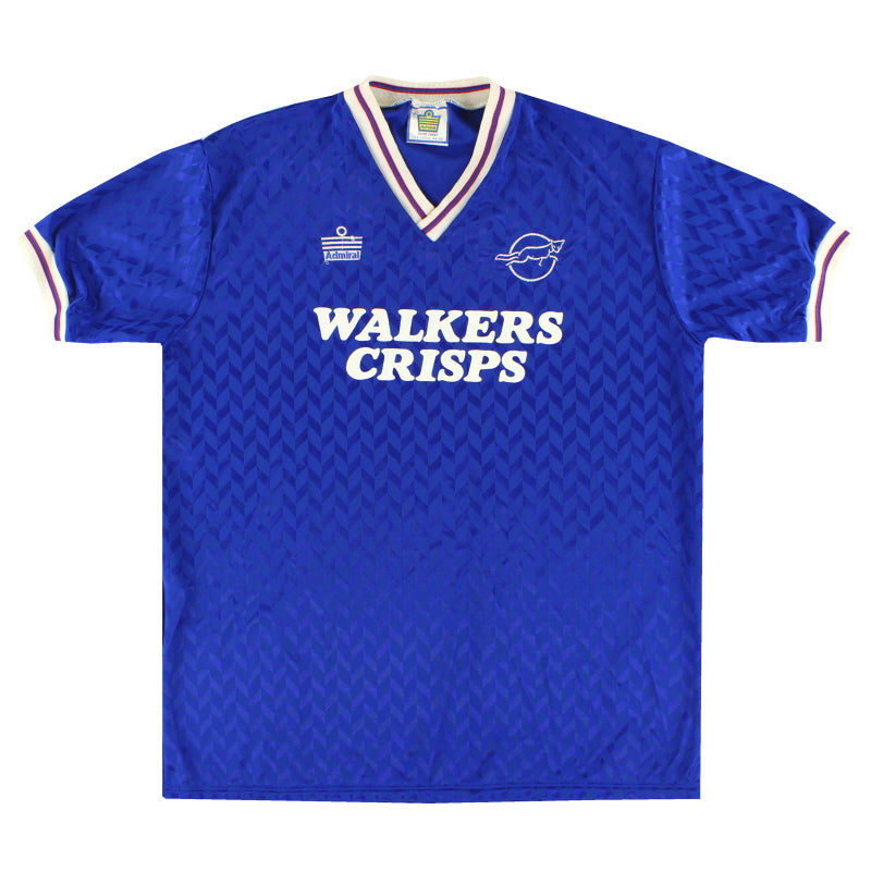 1987-88 Leicester City Admiral Heimtrikot *Neuwertig* L/XL