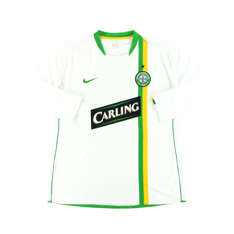 2006-08 Celtic Nike Spielertrikot Europa L/S XL