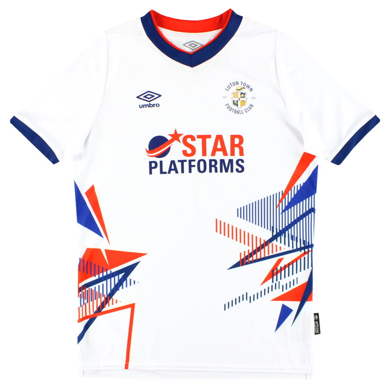 2020-21 Luton Town Umbro Auswärtstrikot *Wie Neu* Y S