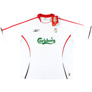 2005-06 Liverpool Reebok Auswärtstrikot *m. Etikett* XXL