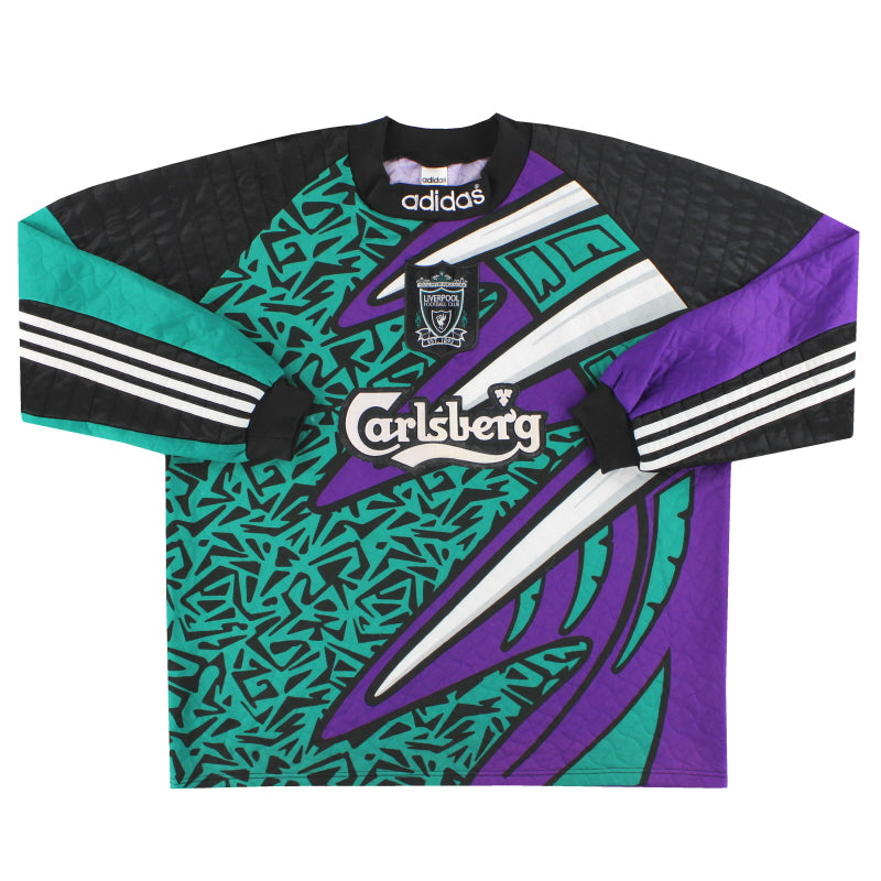 1995-96 Liverpool adidas Torwarttrikot XL