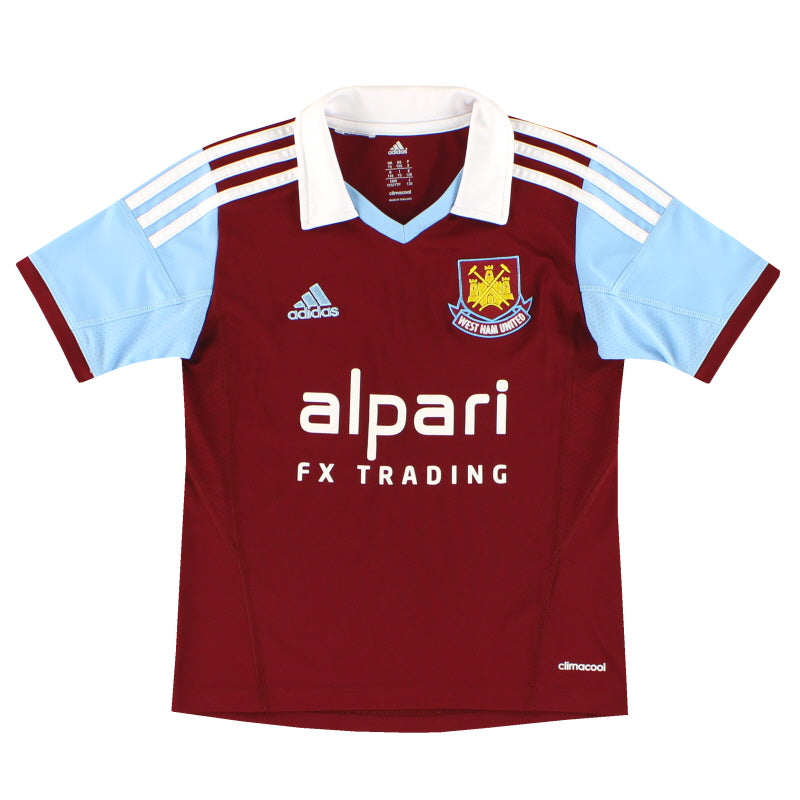 2013-14 West Ham adidas Heimtrikot Gr. Jungen S