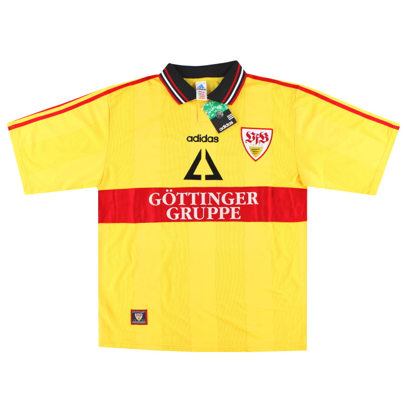 1997-98 Stuttgart adidas Auswärtstrikot *mit Etiketten* XL
