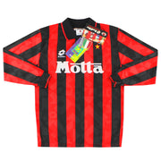 1993-94 AC Mailand Lotto Heimtrikot L/S *mit Etikett* M