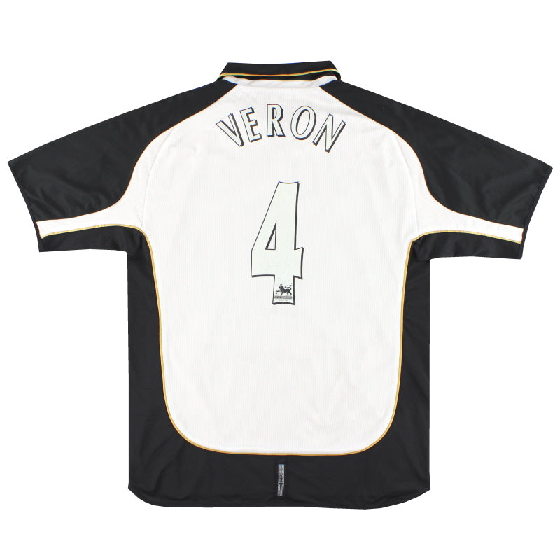 2001-02 Manchester United Umbro Centenary Trikot Veron #4 XL