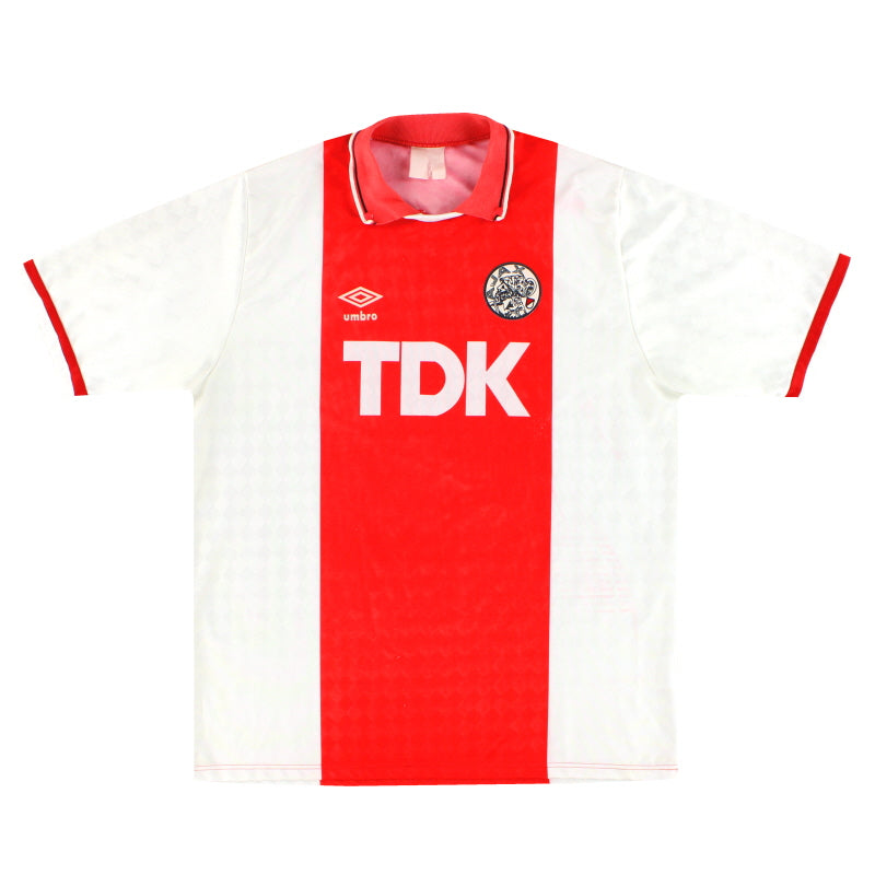 1989-91 Ajax Umbro Heimtrikot XL