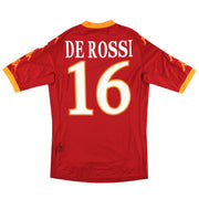2010-11 Roma Kappa Player Issue Heim Trikot De Rossi #16 *mit Etiketten* M