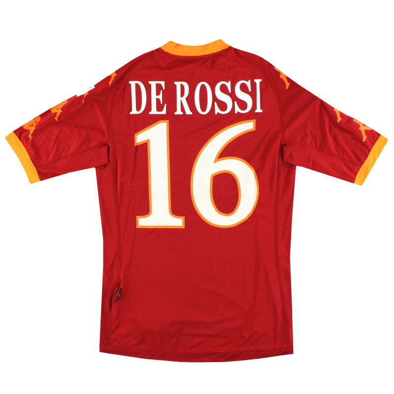 2010-11 Roma Kappa Player Issue Heim Trikot De Rossi #16 *mit Etiketten* M