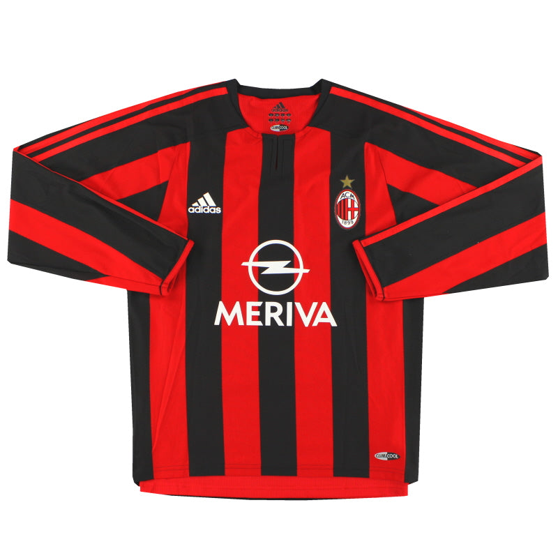 2003-04 AC Mailand adidas Spieler-Heimtrikot #7 L/S *Neuwertig* S