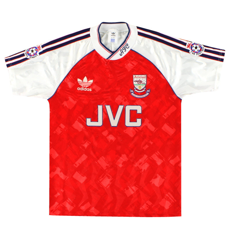 1990-92 Arsenal adidas "Champions" Heimtrikot S