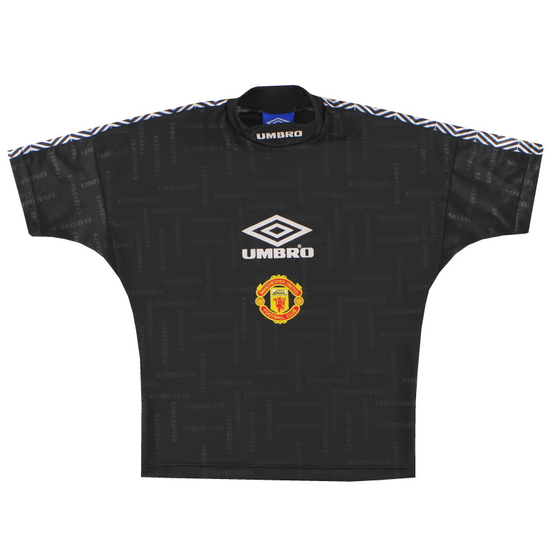 1998-99 Manchester United Umbro Trainingspullover Jungen L