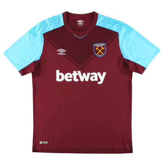 2017-18 West Ham Umbro Home Shirt *As New* XXL
